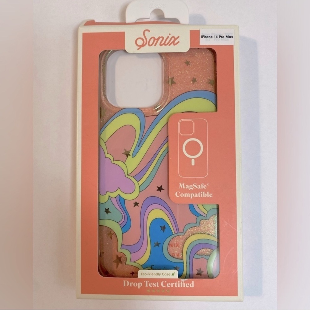 iPhone 14 Pro Max Pastel Rainbow Hard Shell Phone Case Cute Trending New